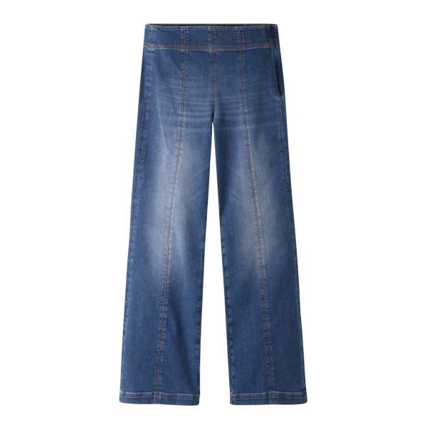 Me and Em Kick Flare Travel Jean – luxury British Blue in Me and Em exclusively at Luxury Shoes 