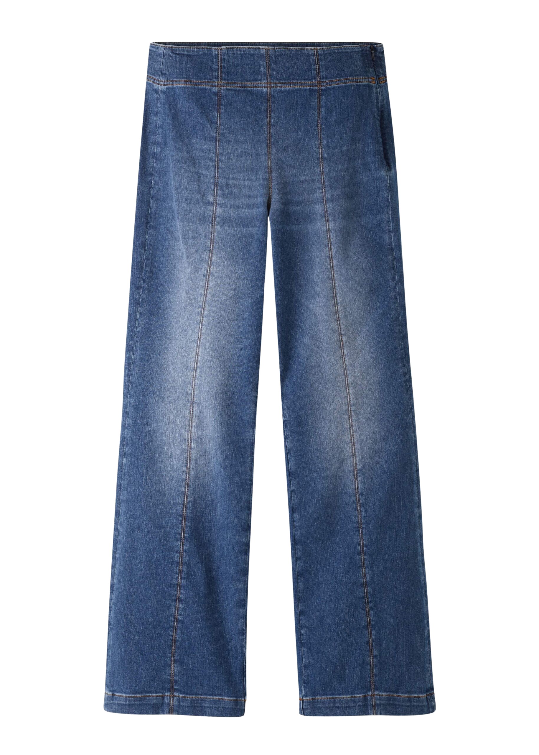 Me and Em Kick Flare Travel Jean – luxury British Blue in Me and Em exclusively at Luxury Shoes 