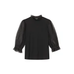 Me and Em Layering Blouse – luxury British Black in Me and Em exclusively at Luxury Shoes 