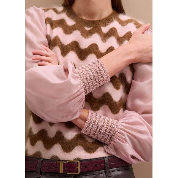 Me and Em Layering Blouse – luxury British Pink in Me and Em exclusively at Luxury Shoes 