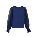Me and Em Layering Blouse – luxury British Blue in Me and Em exclusively at Luxury Shoes 