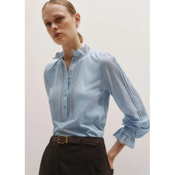 Me + Em Layering Top – luxury British Red in Me and Em exclusively at Luxury Shoes 