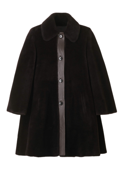 Me and Em Luxe Swing Coat – luxury British Brown in Me and Em exclusively at Luxury Shoes 