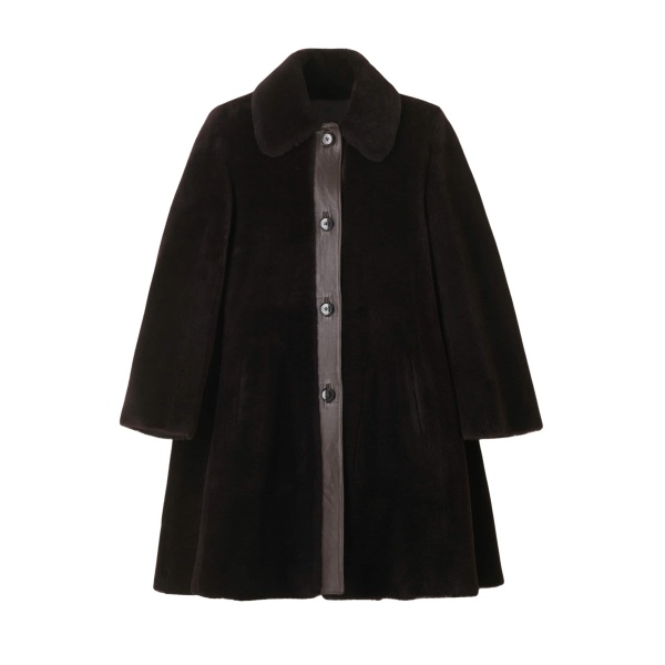 Me and Em Luxe Swing Coat – luxury British Brown in Me and Em exclusively at Luxury Shoes 