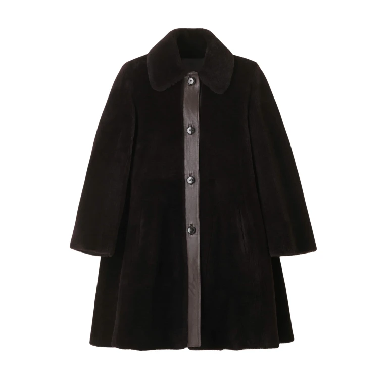 Me and Em Luxe Swing Coat – luxury British Brown in Me and Em exclusively at Luxury Shoes 