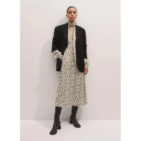 Me + Em Maxi Dress + Belt – luxury British Ivory in Me and Em exclusively at Luxury Shoes 