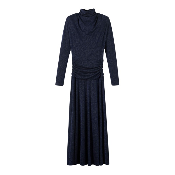 Me and Em Metallic Maxi Dress – luxury British Blue in Me and Em exclusively at Luxury Shoes 