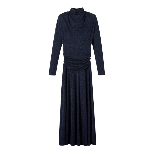 Me and Em Metallic Maxi Dress – luxury British Blue in Me and Em exclusively at Luxury Shoes 