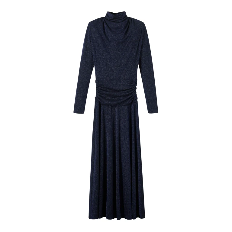 Me and Em Metallic Maxi Dress – luxury British Blue in Me and Em exclusively at Luxury Shoes 