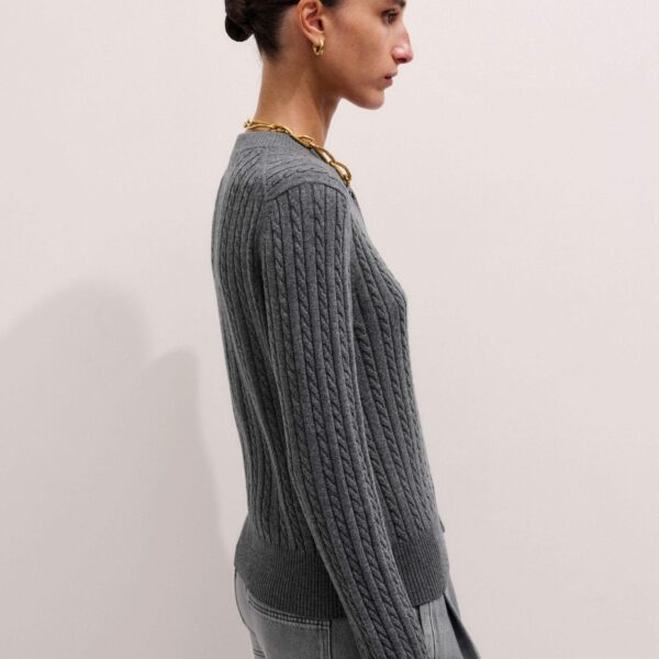Me and Em Micro Cable Cardigan, view 2