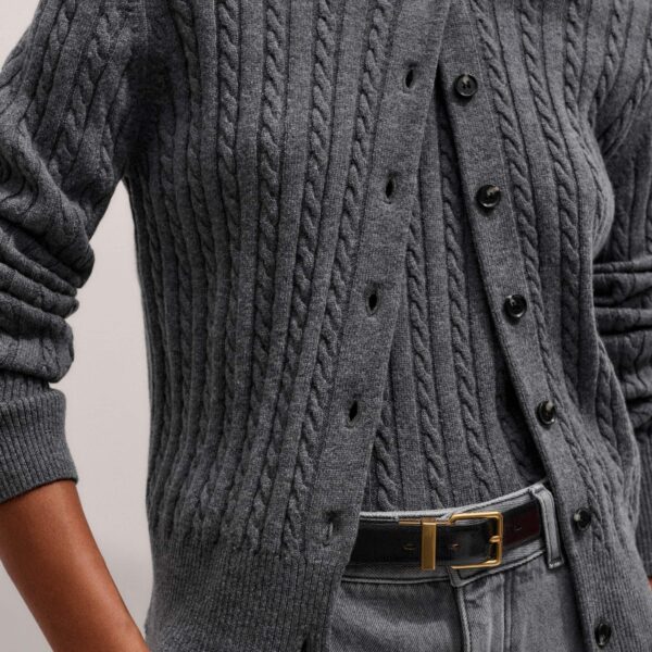 Me and Em Micro Cable Cardigan, view 6