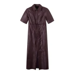 Me and Em Midi Dress + Belt – luxury British Brown in Me and Em exclusively at Luxury Shoes 