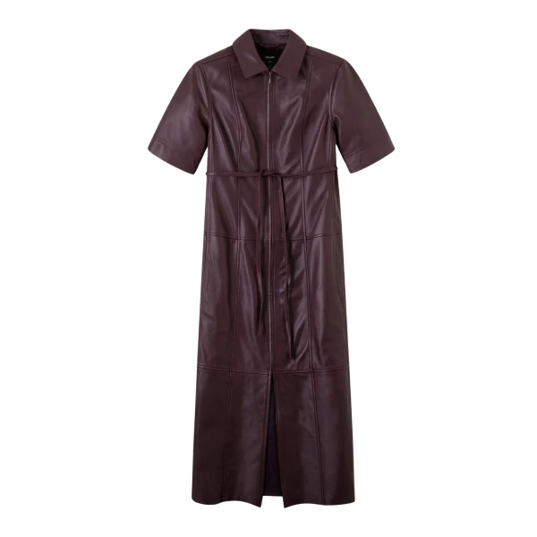 Me and Em Midi Dress + Belt – luxury British Brown in Me and Em exclusively at Luxury Shoes 