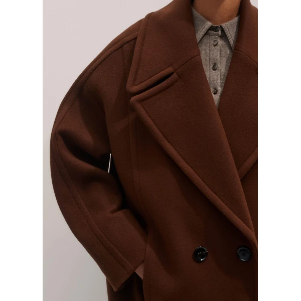 Me and Em Military Coat – luxury British Brown in Me and Em exclusively at Luxury Shoes 