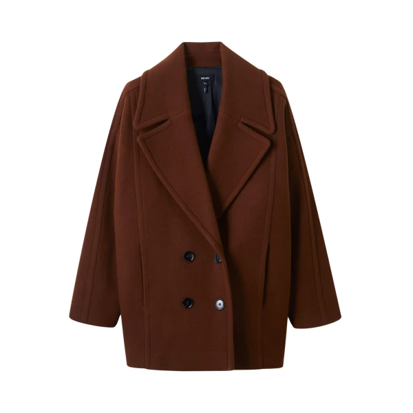 Me and Em Military Coat – luxury British Brown in Me and Em exclusively at Luxury Shoes 