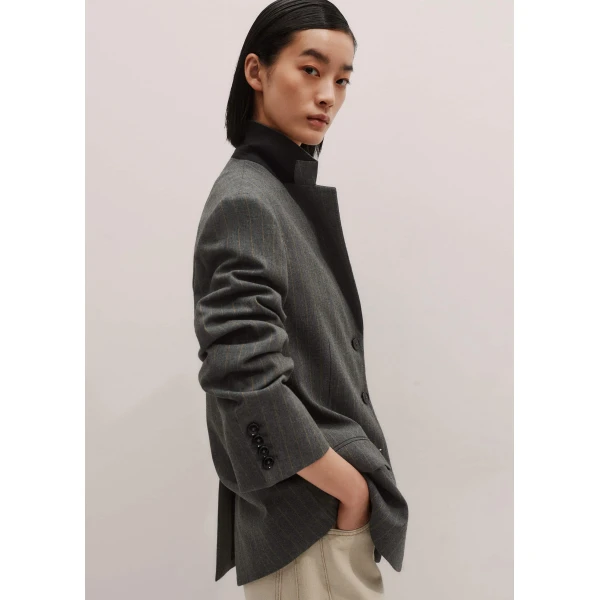Me and Em Oversized Blazer – luxury British Grey in Me and Em exclusively at Luxury Shoes 