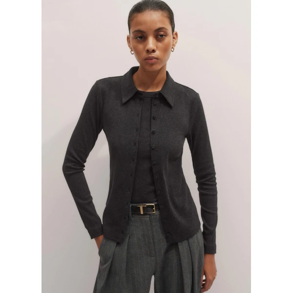 Me and Em Perfect Basic Shirt – luxury British Grey in Me and Em exclusively at Luxury Shoes 
