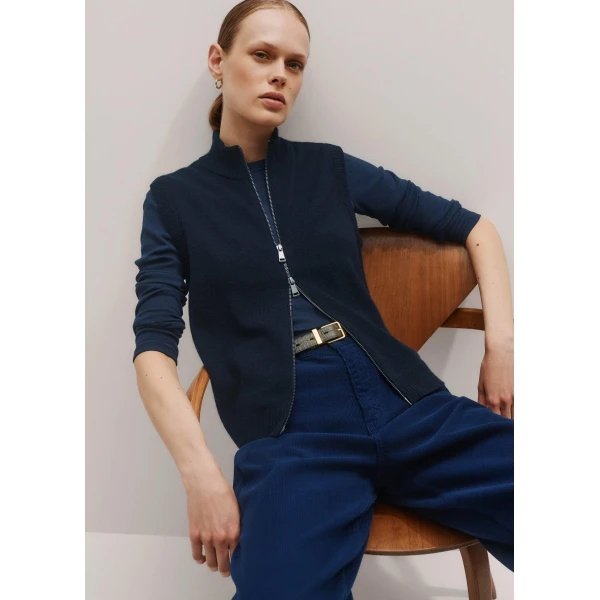 Me and Em Perfect Basic Top – luxury British Blue in Me and Em exclusively at Luxury Shoes 
