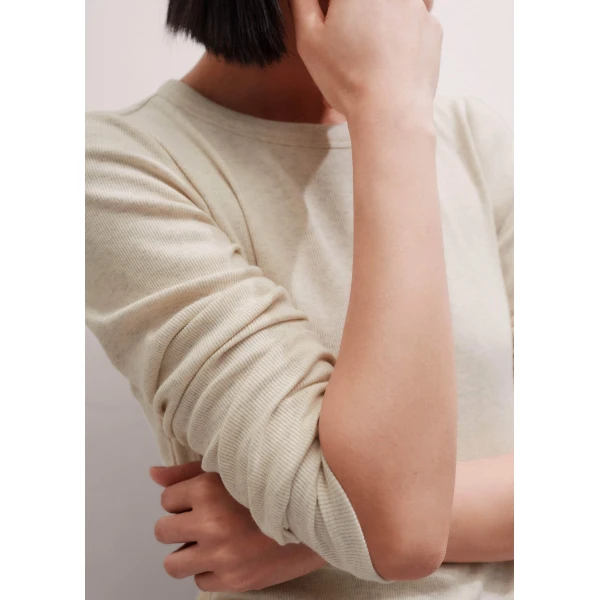 Me and Em Perfect Basic Top – luxury British Ivory in Me and Em exclusively at Luxury Shoes 