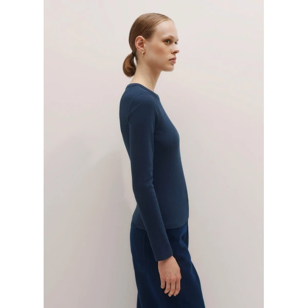 Me and Em Perfect Basic Top – luxury British Blue in Me and Em exclusively at Luxury Shoes 