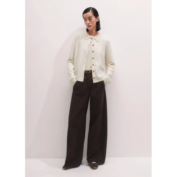 Me + Em Perfect Basic Top – luxury British Ivory in Me and Em exclusively at Luxury Shoes 