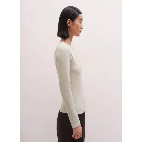 Me + Em Perfect Basic Top – luxury British Ivory in Me and Em exclusively at Luxury Shoes 