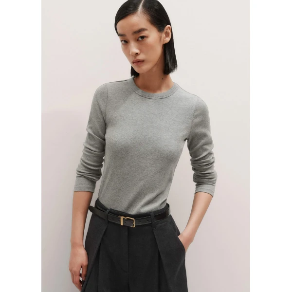Me and Em Perfect Basic Top – luxury British Grey in Me and Em exclusively at Luxury Shoes 