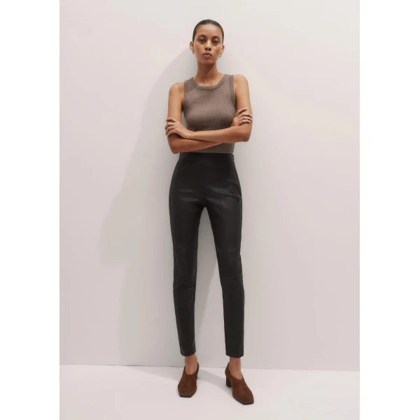 Me + Em Perfect Basic Vest – luxury British Brown in Me and Em exclusively at Luxury Shoes 