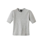 Me and Em Pouf Sleeve Knit Tee – luxury British Gray in Me and Em exclusively at Luxury Shoes 