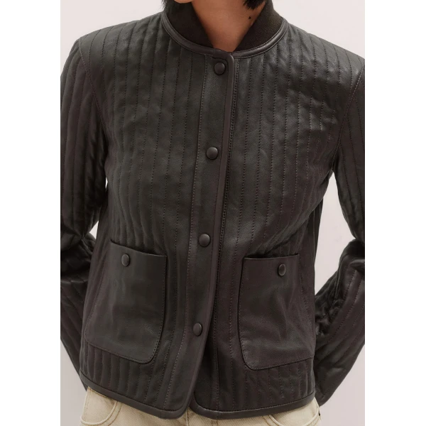 Me and Em Quilted Weekend Jacket – luxury British Brown in Me and Em exclusively at Luxury Shoes 