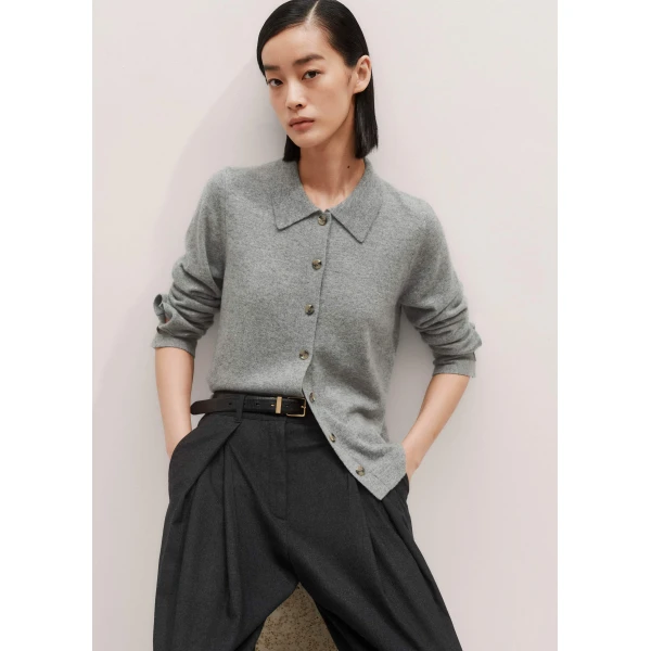 Me + Em Relaxed Knit Shirt – luxury British Grey in Me and Em exclusively at Luxury Shoes 