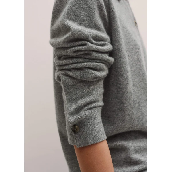 Me and Em Relaxed Knit Shirt – luxury British Grey in Me and Em exclusively at Luxury Shoes 