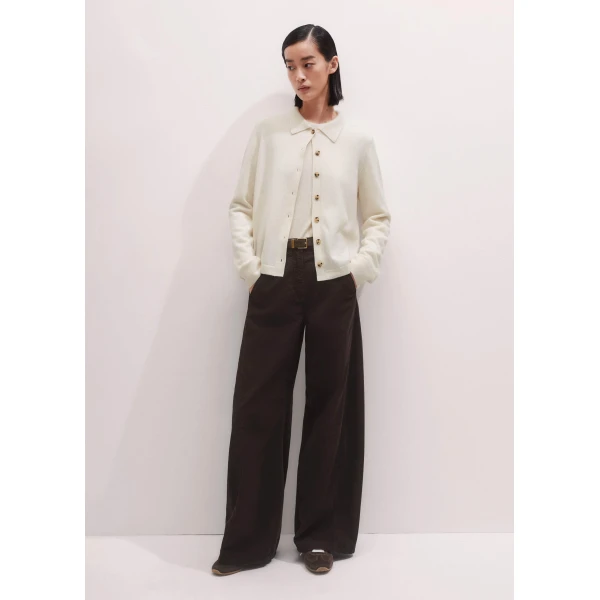 Me + Em Relaxed Knit Shirt – luxury British Ivory in Me and Em exclusively at Luxury Shoes 