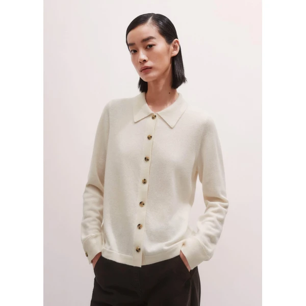 Me and Em Relaxed Knit Shirt – luxury British Ivory in Me and Em exclusively at Luxury Shoes 
