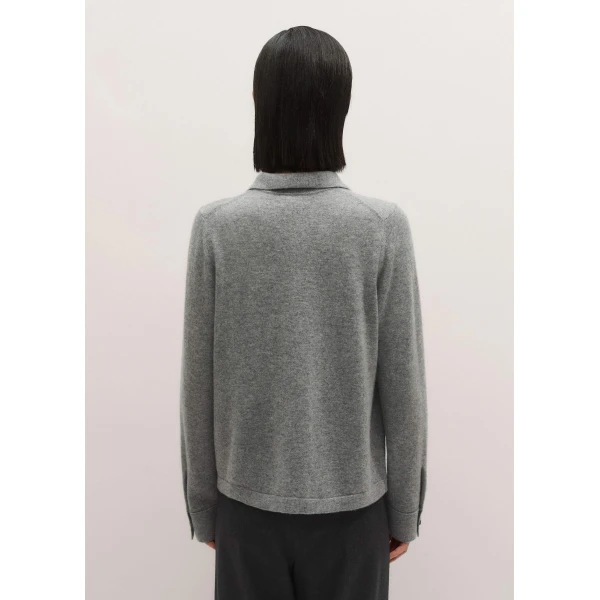 Me and Em Relaxed Knit Shirt – luxury British Grey in Me and Em exclusively at Luxury Shoes 