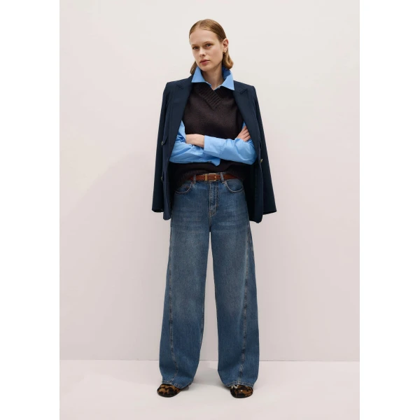 Me + Em Relaxed-Leg Jean – luxury British Blue in Me and Em exclusively at Luxury Shoes 