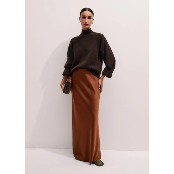 Me and Em Relaxed Luxe Sweater – luxury British Brown in Me and Em exclusively at Luxury Shoes 