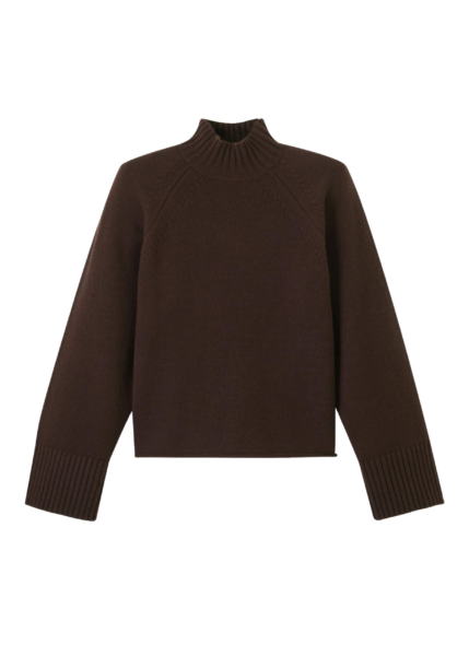 Me and Em Relaxed Luxe Sweater – luxury British Brown in Me and Em exclusively at Luxury Shoes 