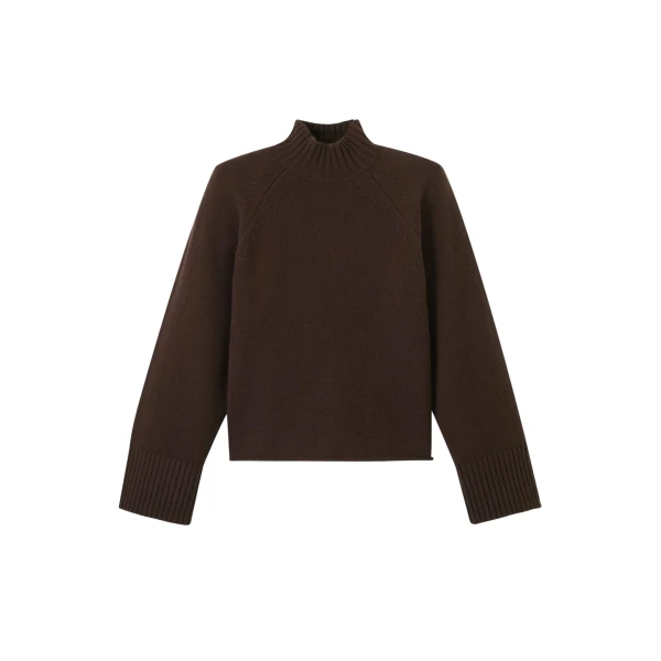 Me and Em Relaxed Luxe Sweater – luxury British Brown in Me and Em exclusively at Luxury Shoes 
