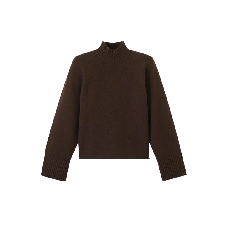Me and Em Relaxed Luxe Sweater – luxury British Brown in Me and Em exclusively at Luxury Shoes 