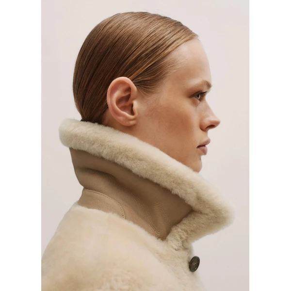 Me + Em Reversible Jacket – luxury British Beige in Me and Em exclusively at Luxury Shoes 