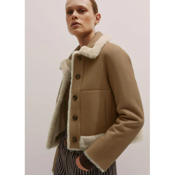 Me + Em Reversible Jacket – luxury British Ivory in Me and Em exclusively at Luxury Shoes 