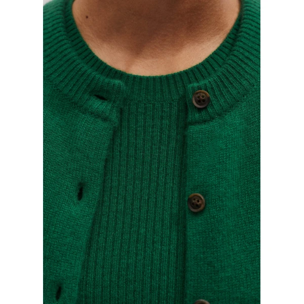 Me and Em Rib Knit Slim Tee – luxury British Green in Me and Em exclusively at Luxury Shoes 