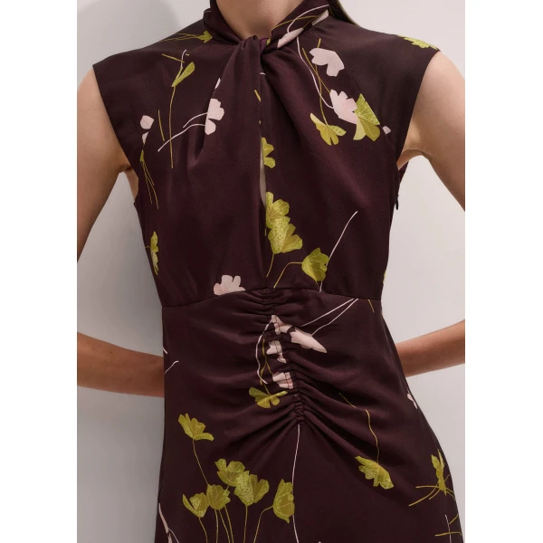 Me and Em Ruched Maxi Dress – luxury British Red in Me and Em exclusively at Luxury Shoes 