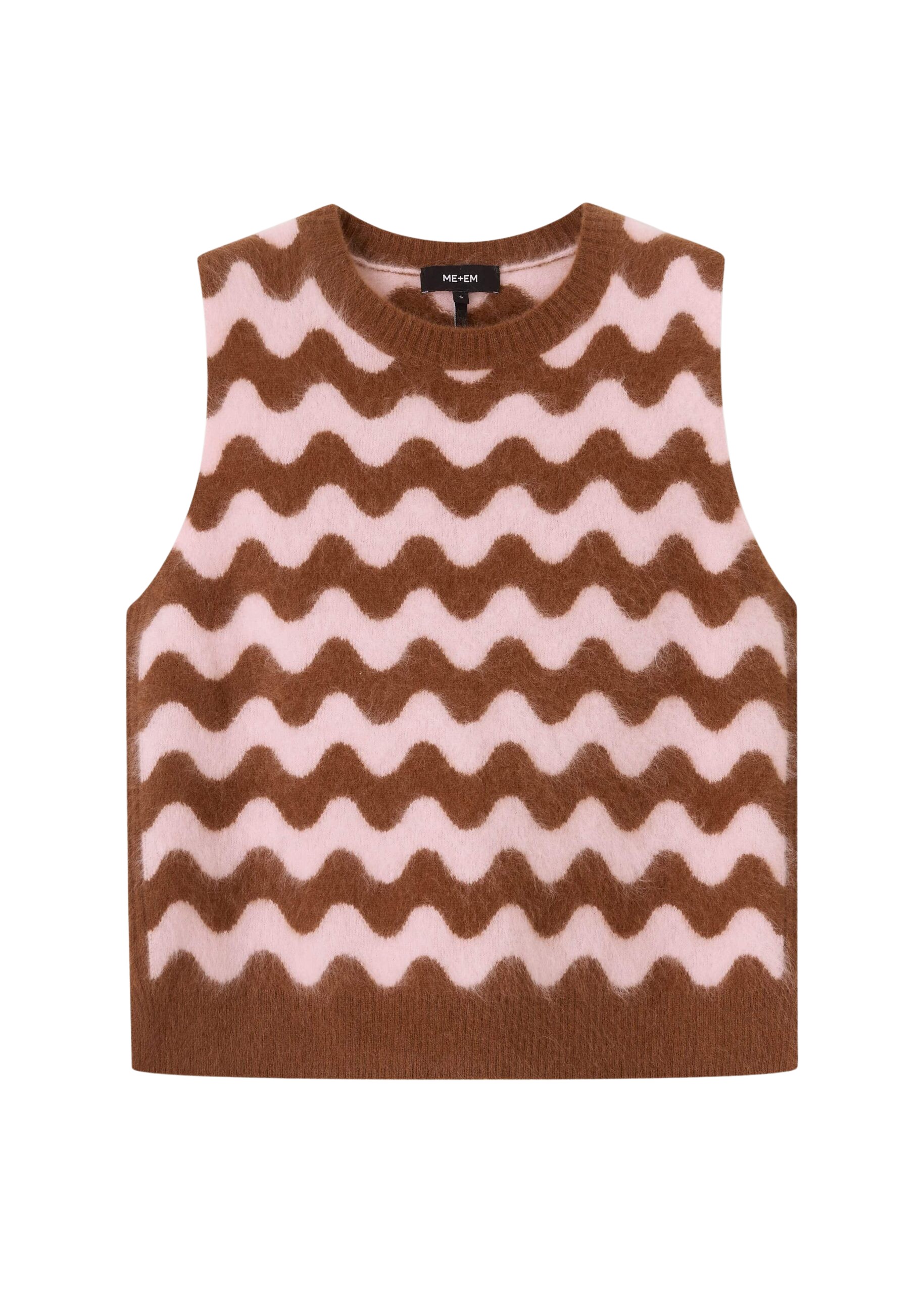 Me and Em Scallop Stripe Vest