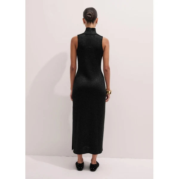Me and Em Sequin Knit Maxi Dress – luxury British Black in Me and Em exclusively at Luxury Shoes 