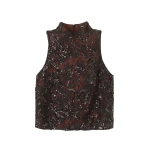 Me and Em Sequin Shell Top – luxury British Black in Me and Em exclusively at Luxury Shoes 