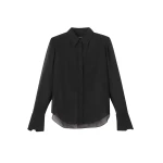 Me and Em Sheer Evening Shirt – luxury British Black in Me and Em exclusively at Luxury Shoes 