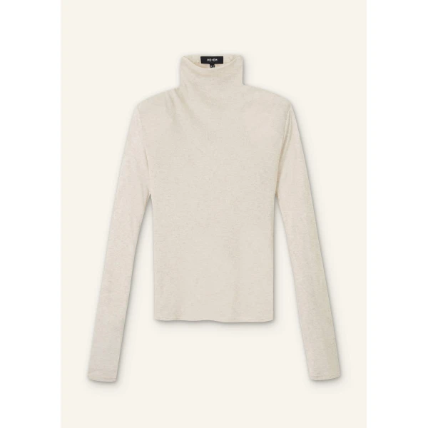 Me and Em Sheer High Neck Top – luxury British Beige in Me and Em exclusively at Luxury Shoes 
