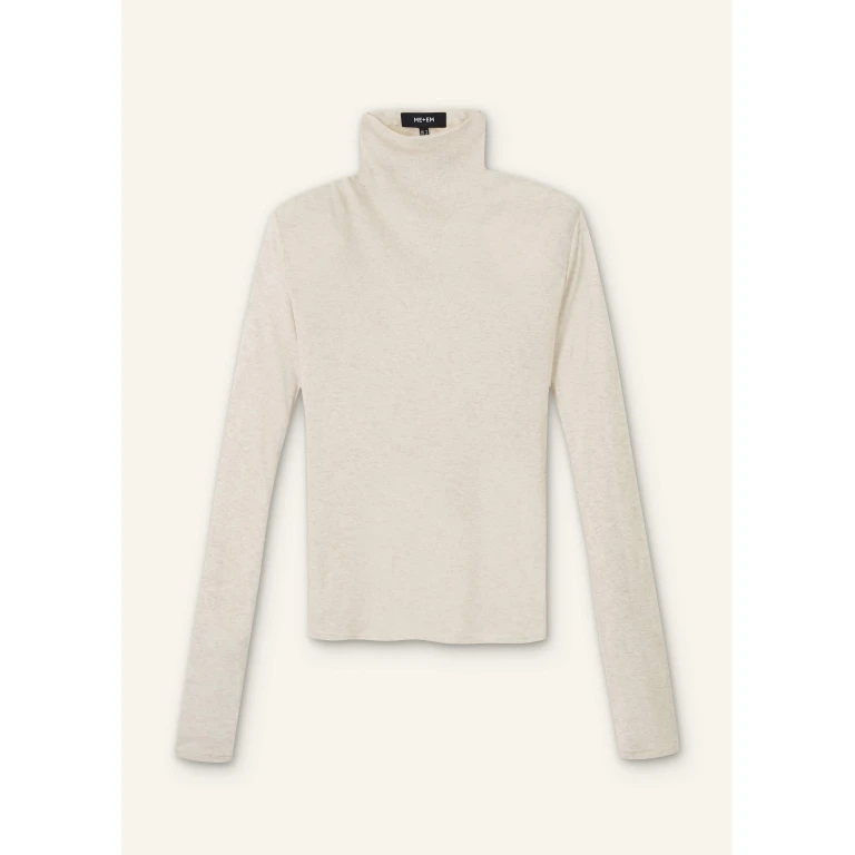 Me and Em Sheer High Neck Top – luxury British Beige in Me and Em exclusively at Luxury Shoes 